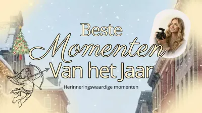 Beige elegante vakantieaankondiging