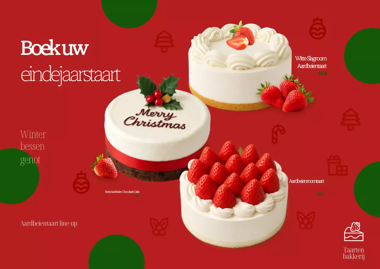 Rode Baby Kerstadvertentie