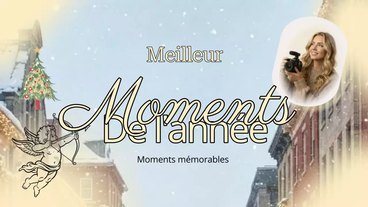 Annonce de vacances élégante beige