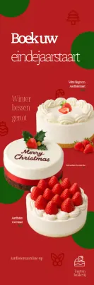 Rode Eenvoudige Taart Promotie