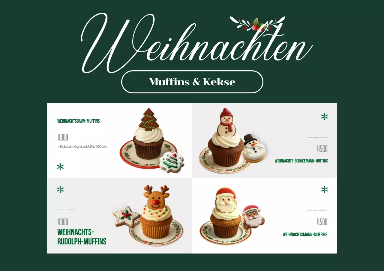 Grüne Vintage-Weihnachtswerbung