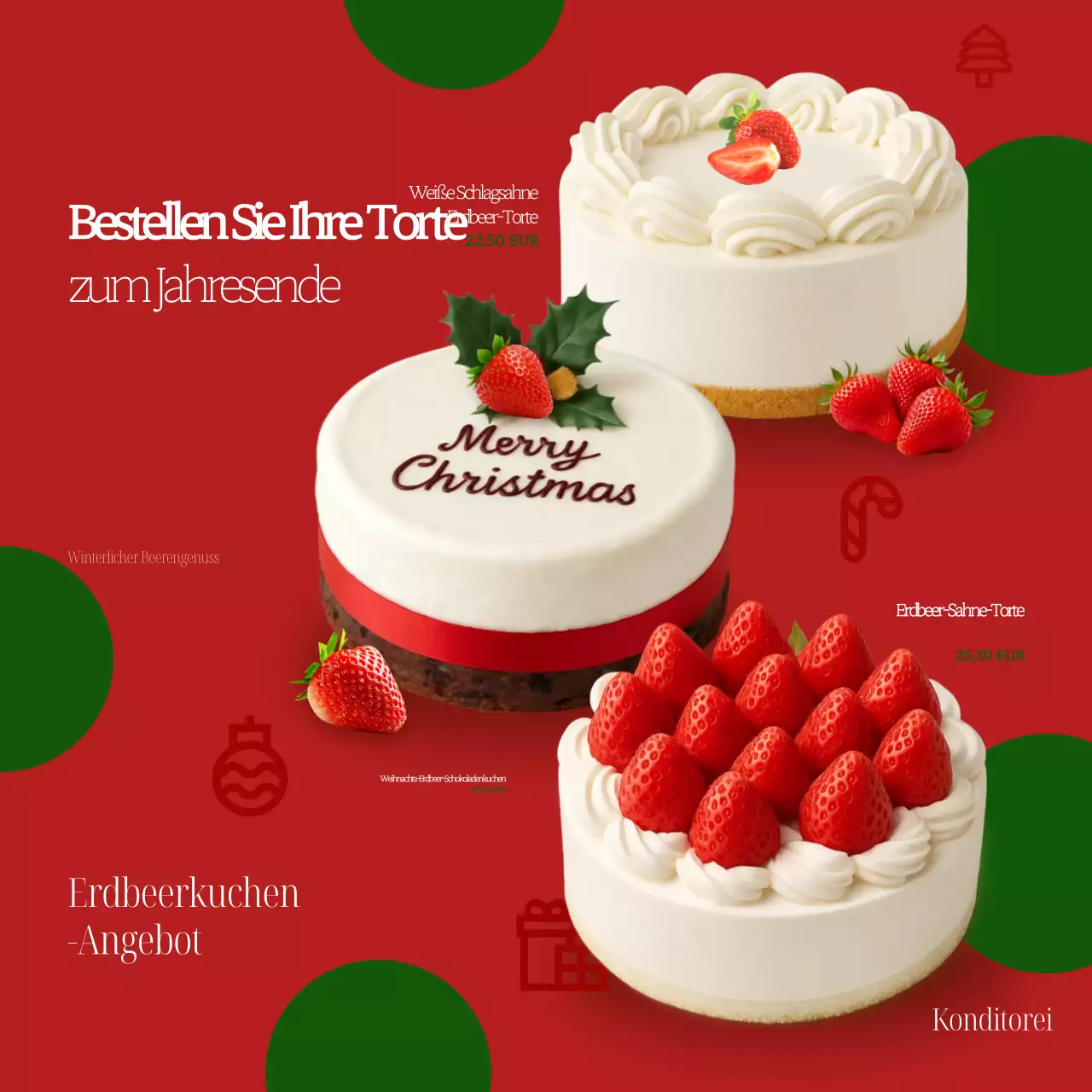 Aktion für einfachen roten Kuchen