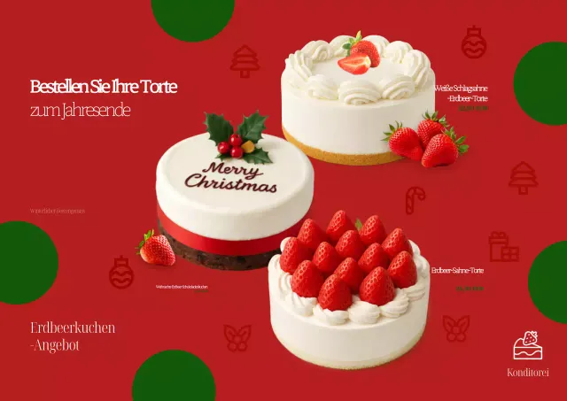 Weihnachtswerbung für Red Baby