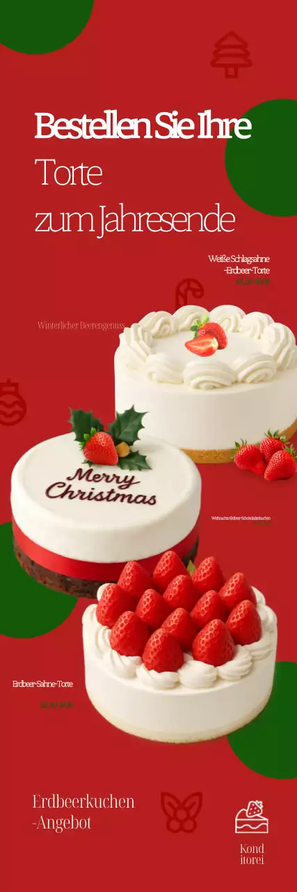 Aktion für einfachen roten Kuchen