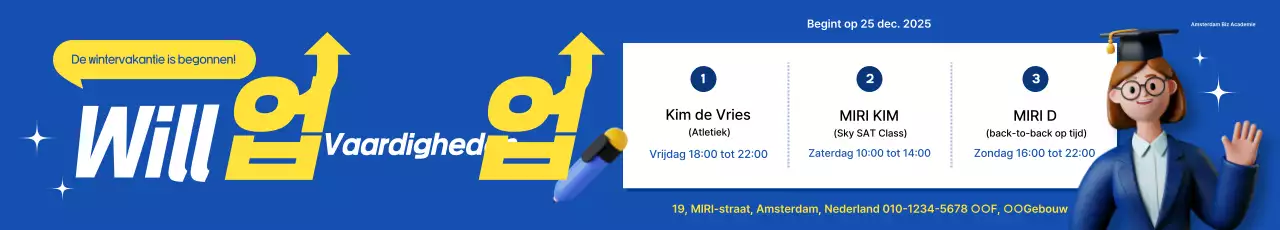 Advertentie voor werving van Blue Clean-stagiaires