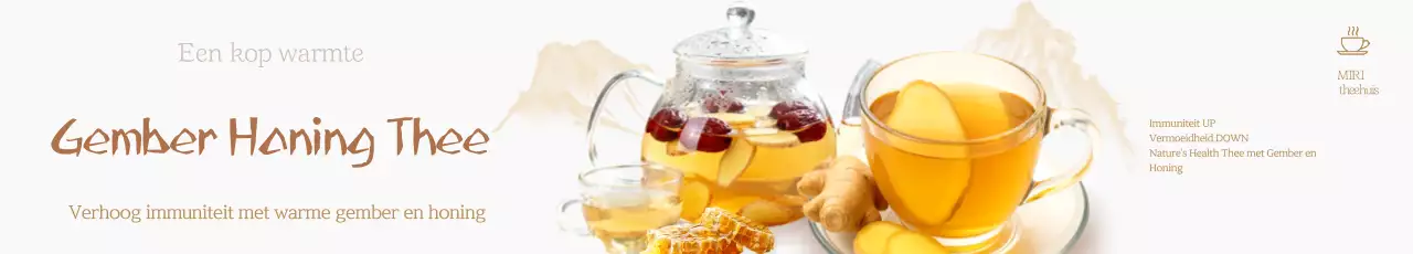 Beige Simple Health Tea Advertentie