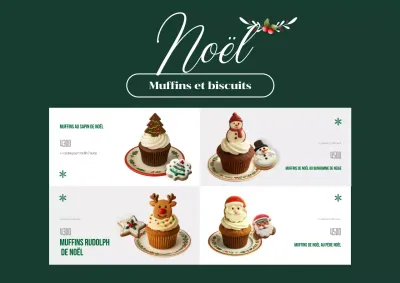 Publicité de Noël vintage verte