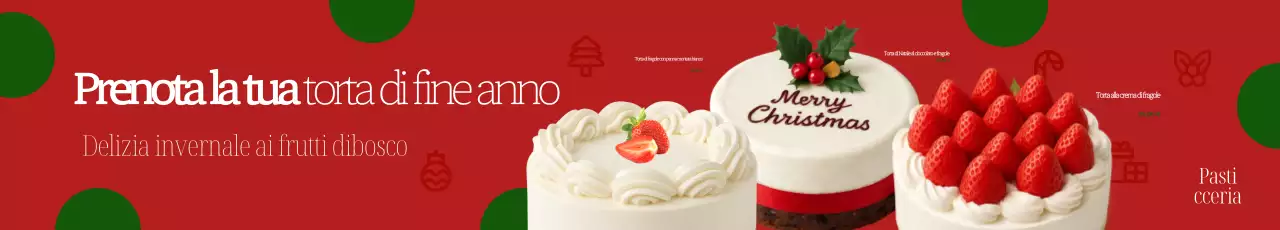 Pubblicità della torta semplice rossa