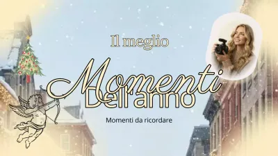 Annuncio di festa elegante beige