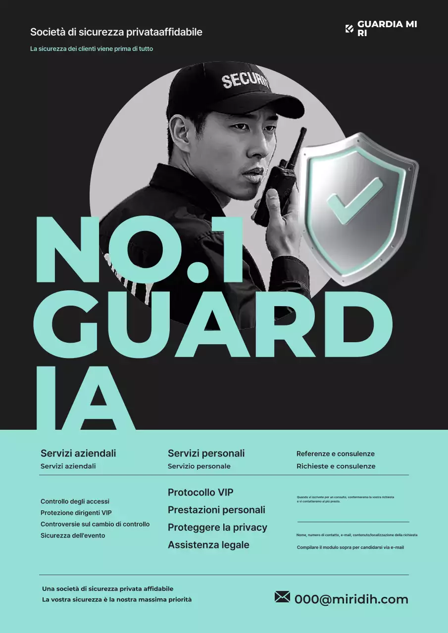 Pubblicità sulla sicurezza moderna di Mint