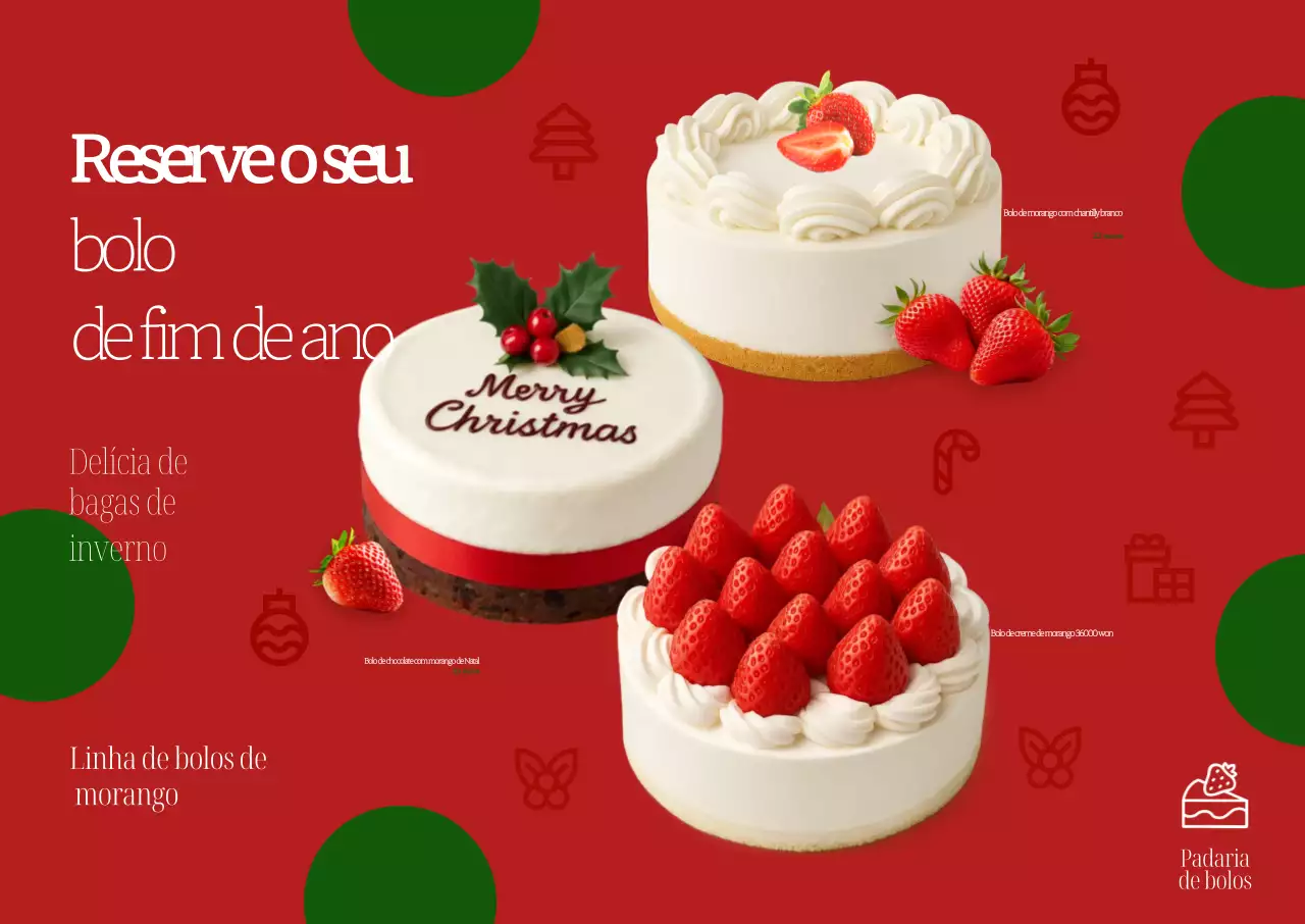 Anúncio de Natal do Bebê Vermelho