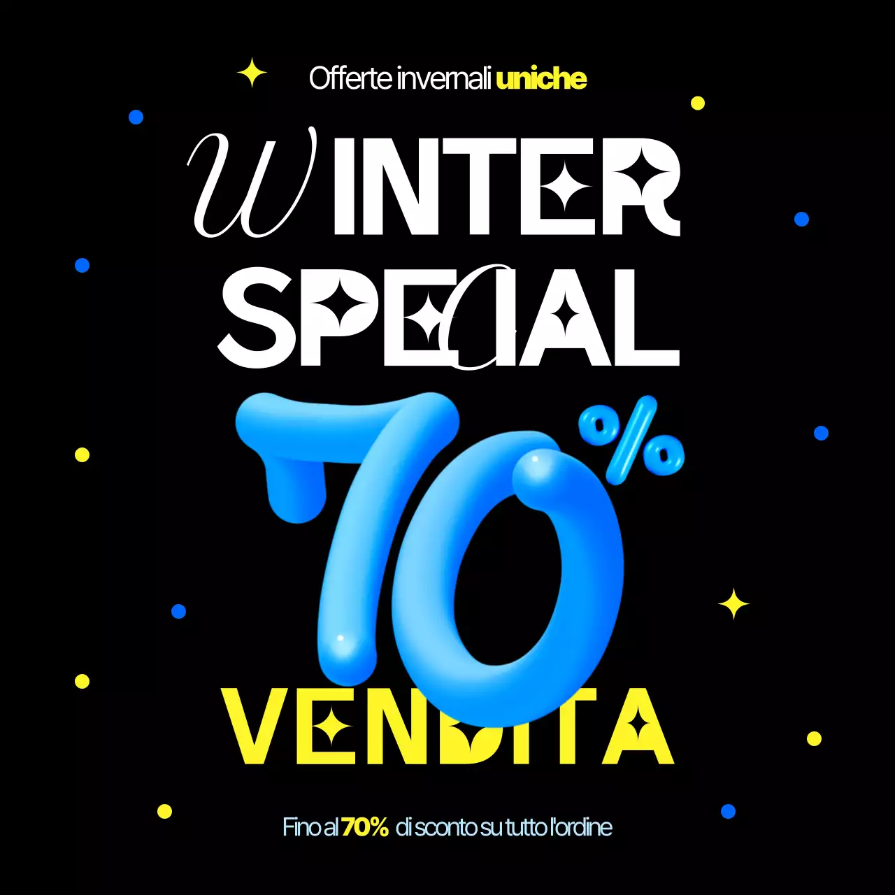 Evento di vendita Black Pop