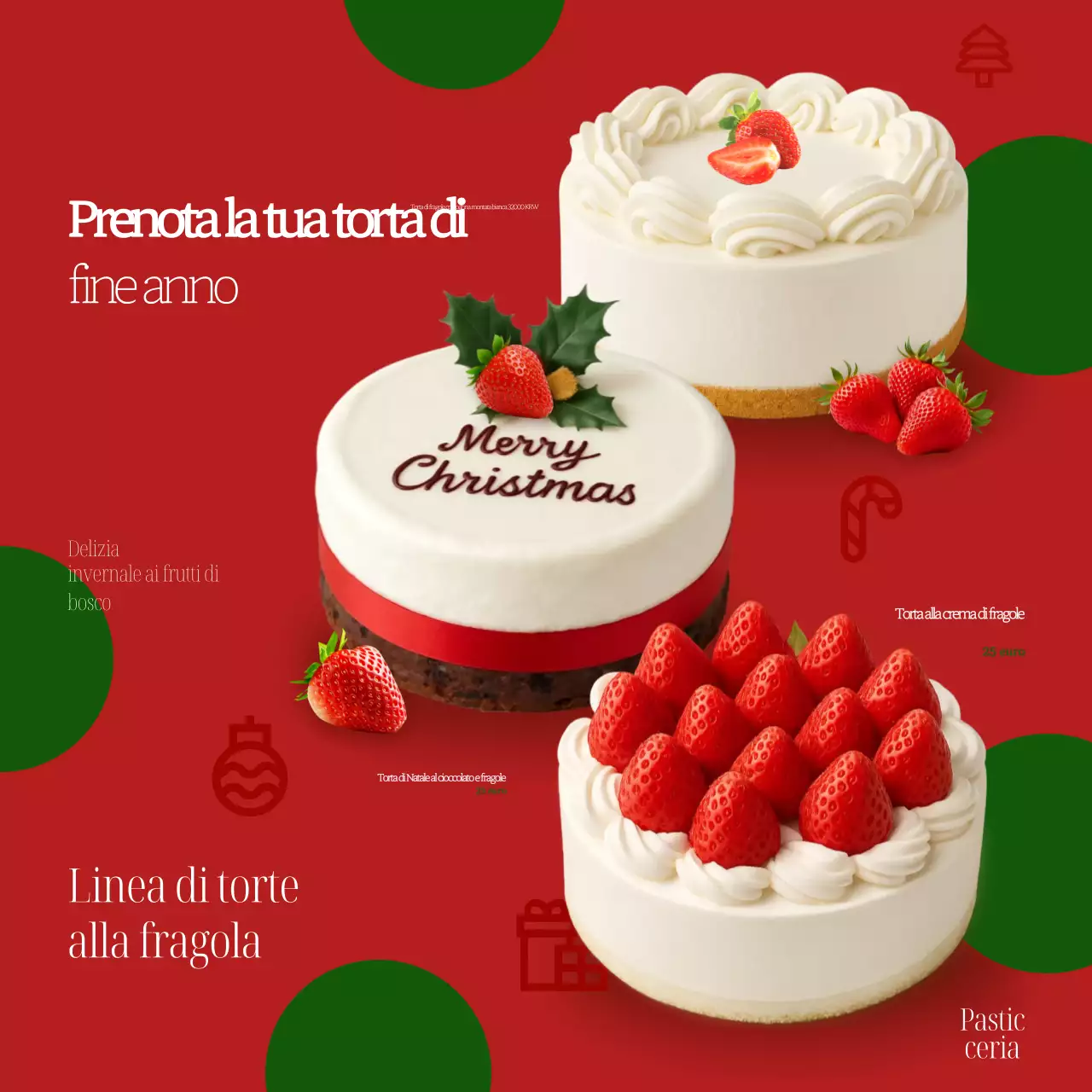 Promozione torta semplice rossa