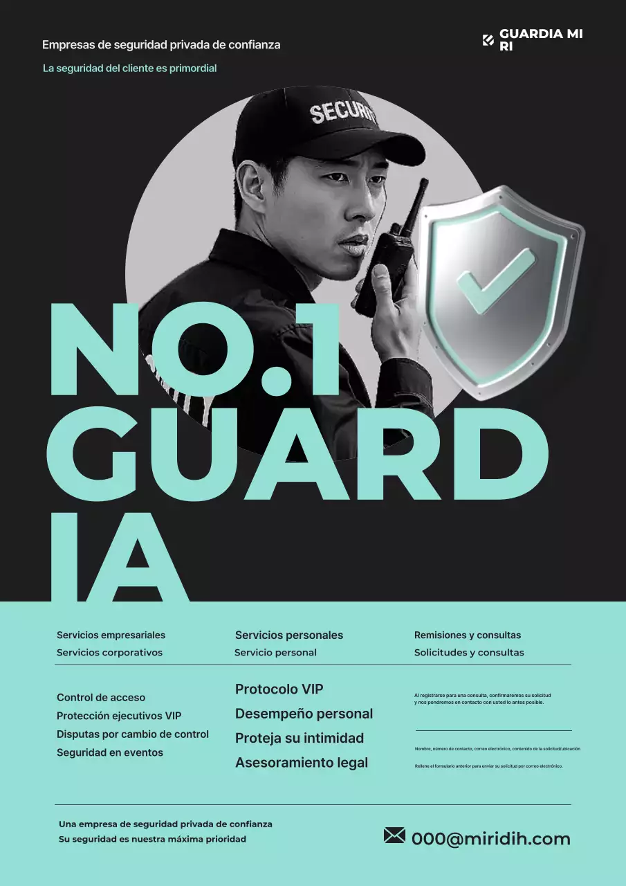 Anuncio de seguridad moderno de Mint