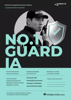 Anuncio de seguridad moderno de Mint