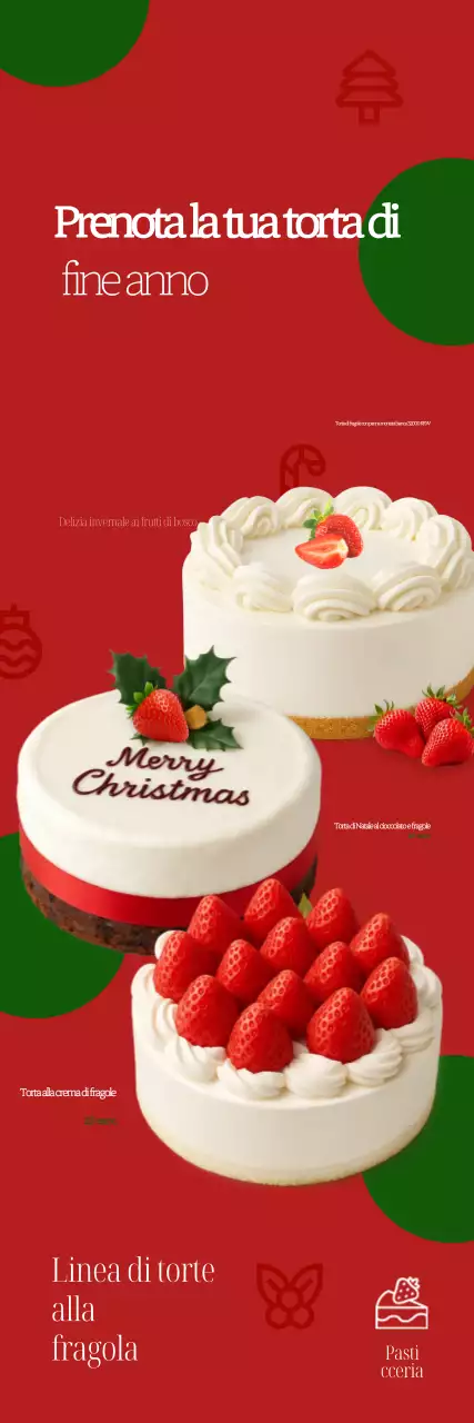 Promozione torta semplice rossa