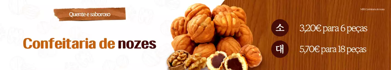 Anúncio de sobremesa tradicional marrom