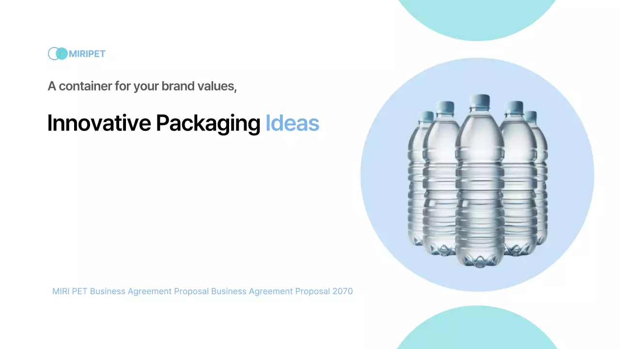 Proposta de embalagem moderna em azul celeste