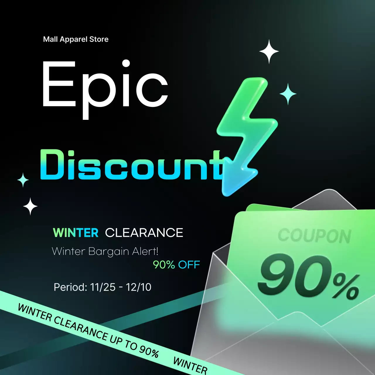 Promosi Penjualan Musim Dingin Neon Highlight