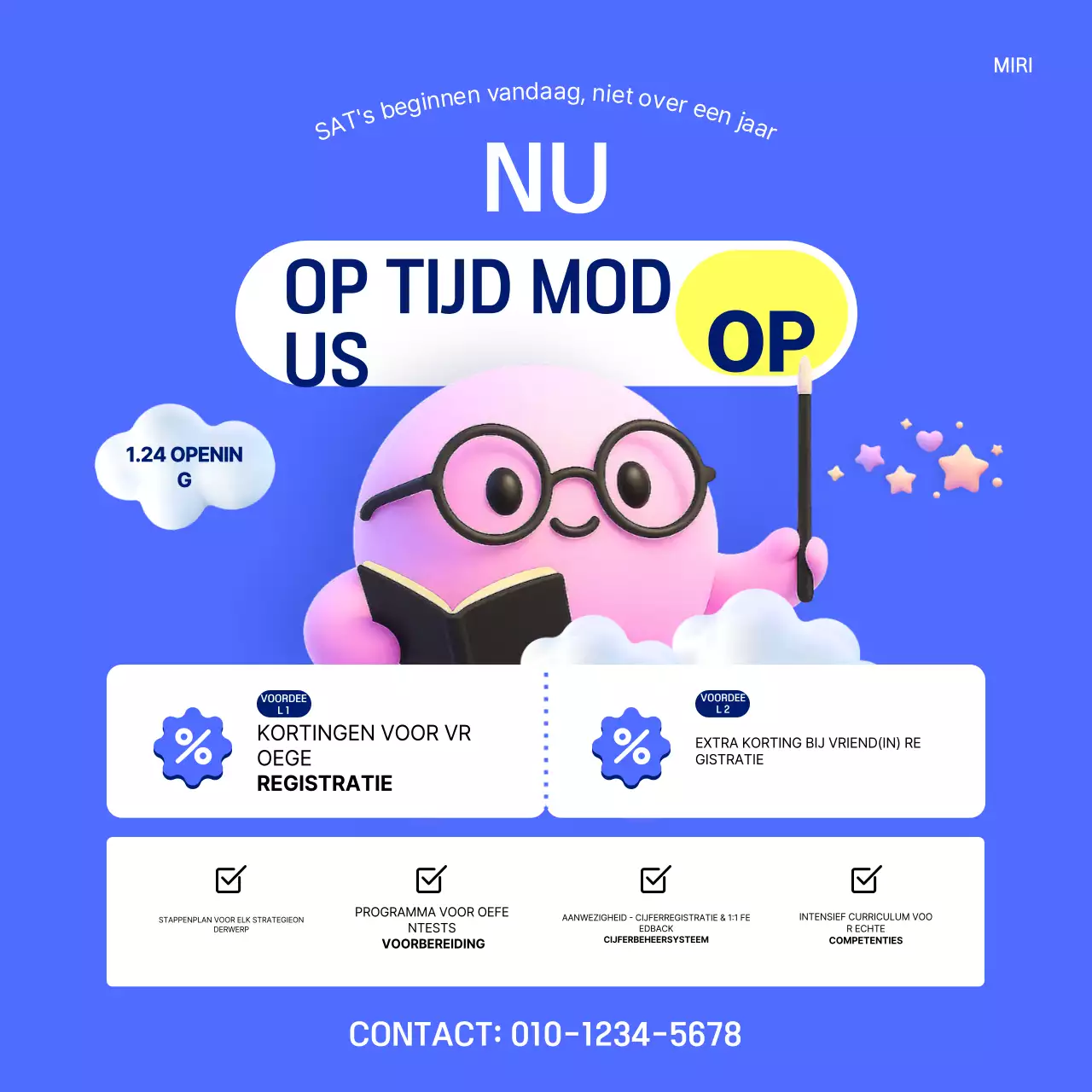 Promotie van de Blue Baby Academy