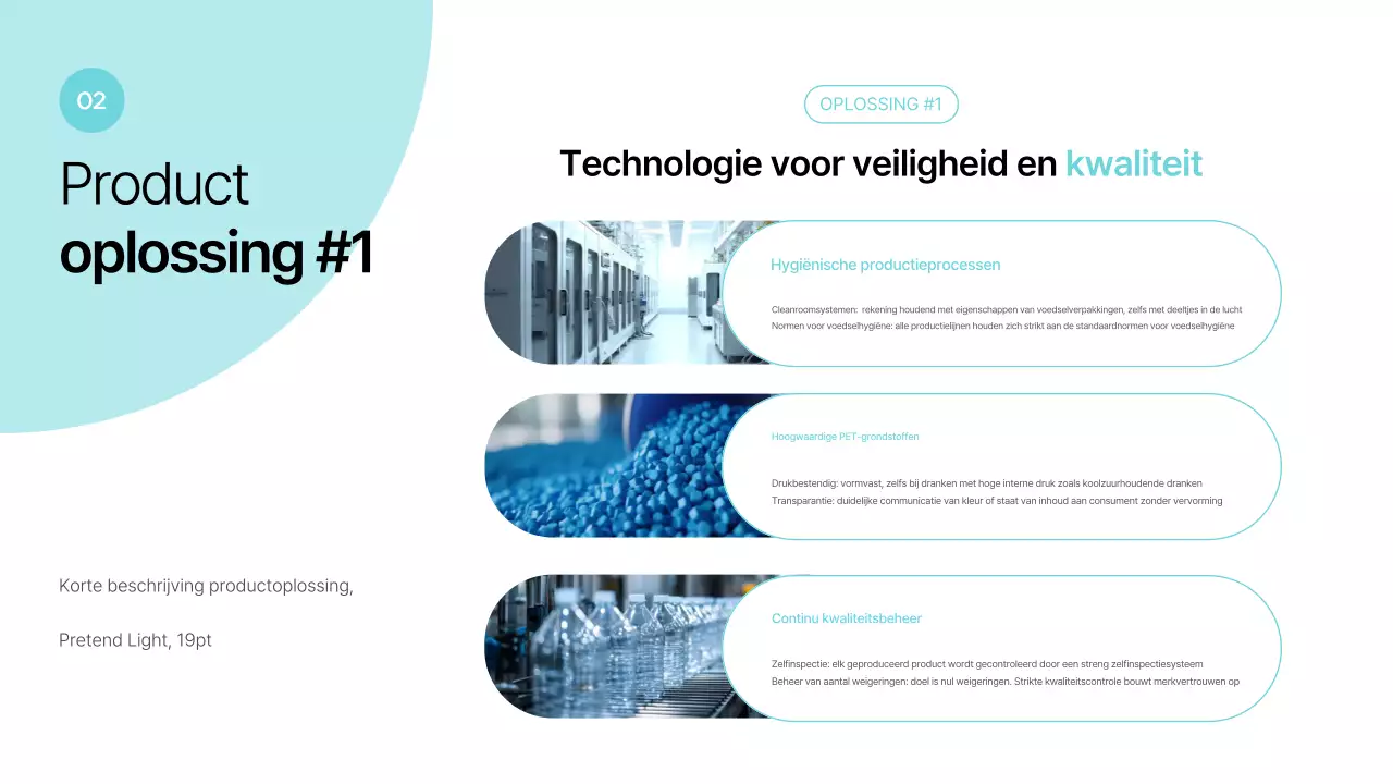 Hemelsblauw modern verpakkingsvoorstel