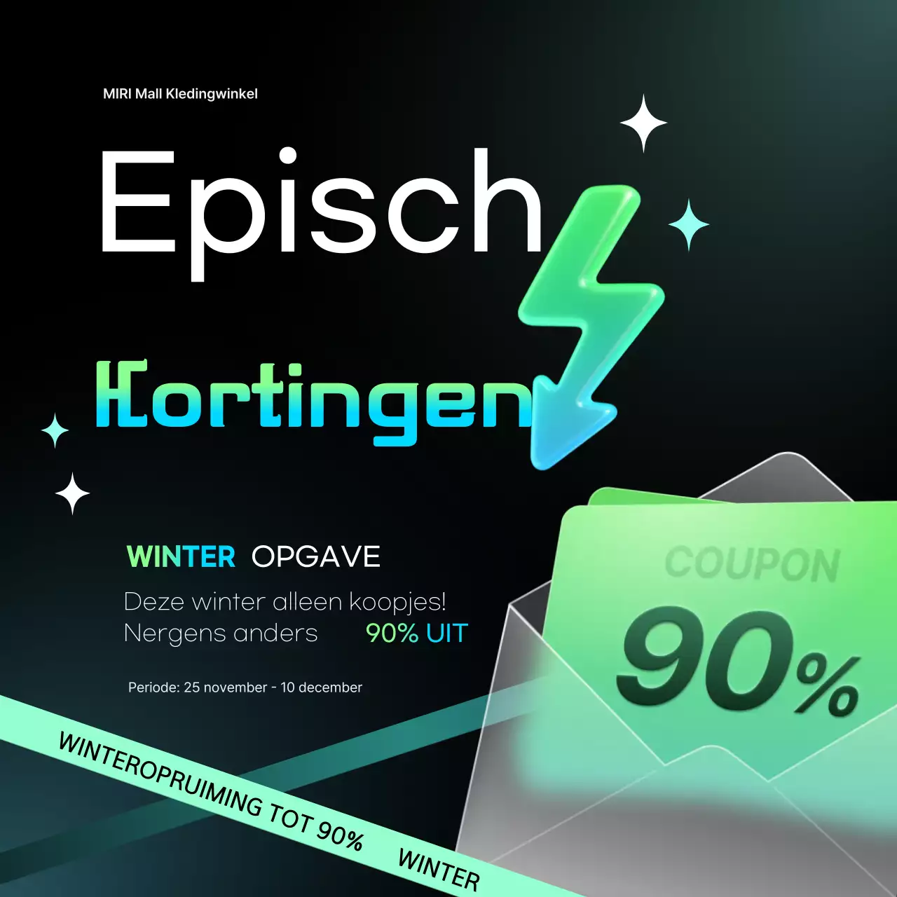 Neon Highlight Winter Sale Promotie