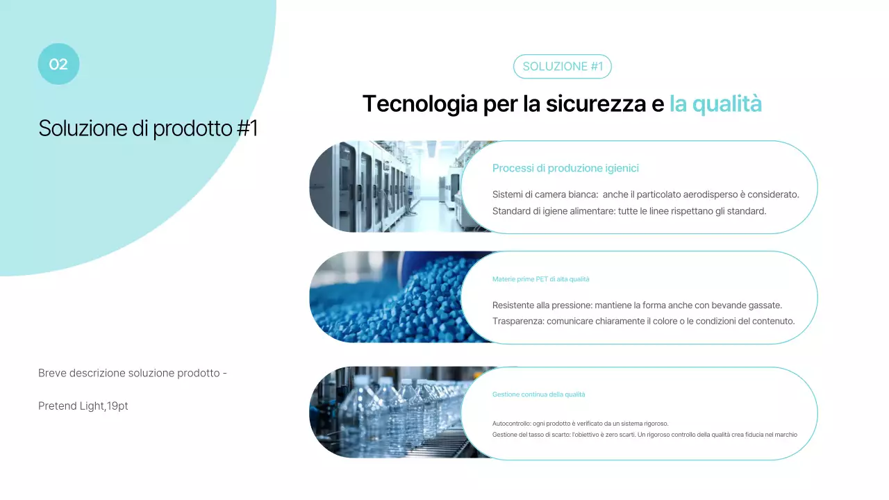 Proposta di packaging moderno blu cielo