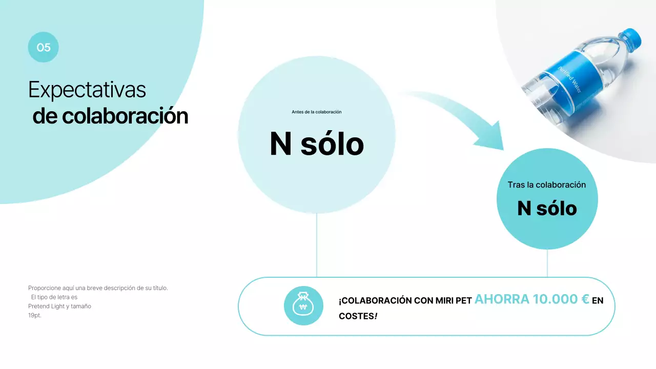 Propuesta de embalaje moderno en color azul cielo