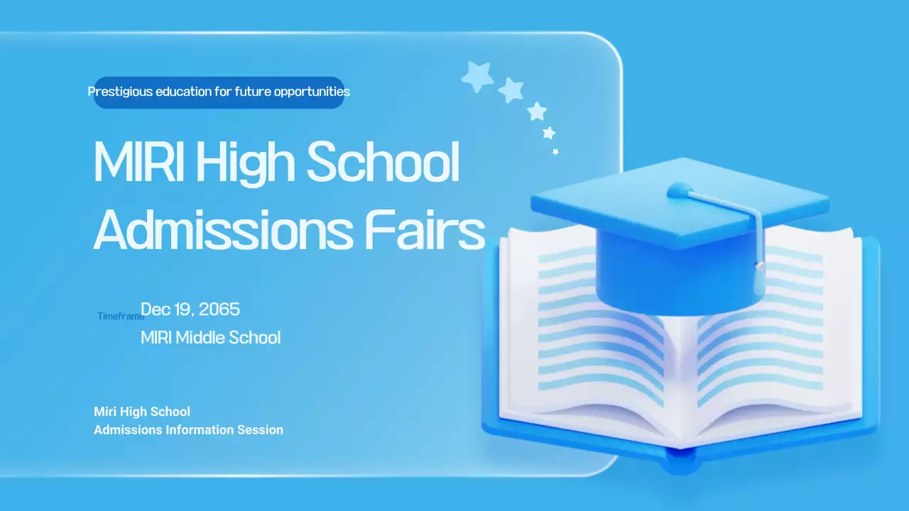 Guia da Sessão Informativa sobre Educação Moderna Azul