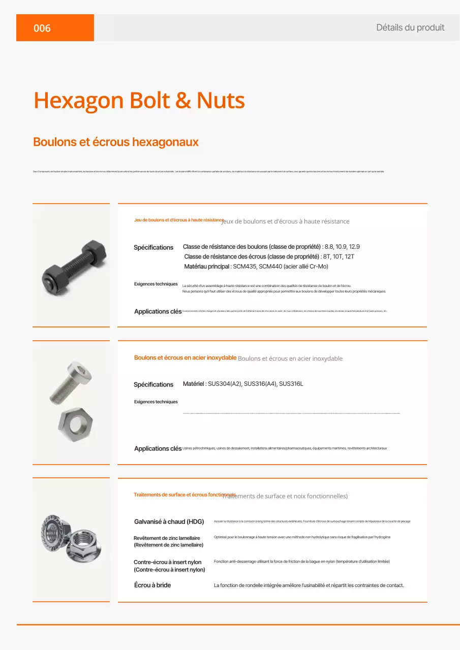 Catalogue industriel simple Orange