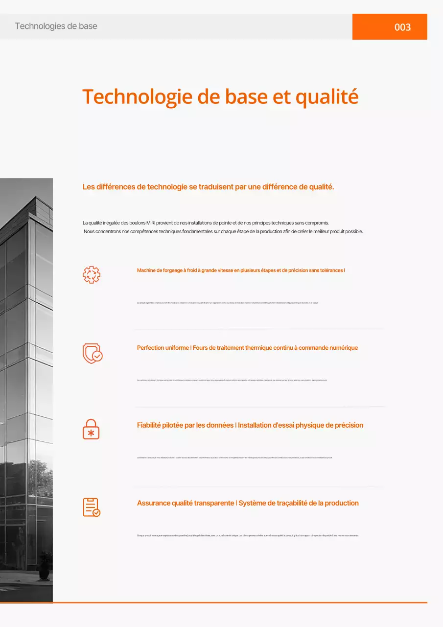 Catalogue industriel simple Orange