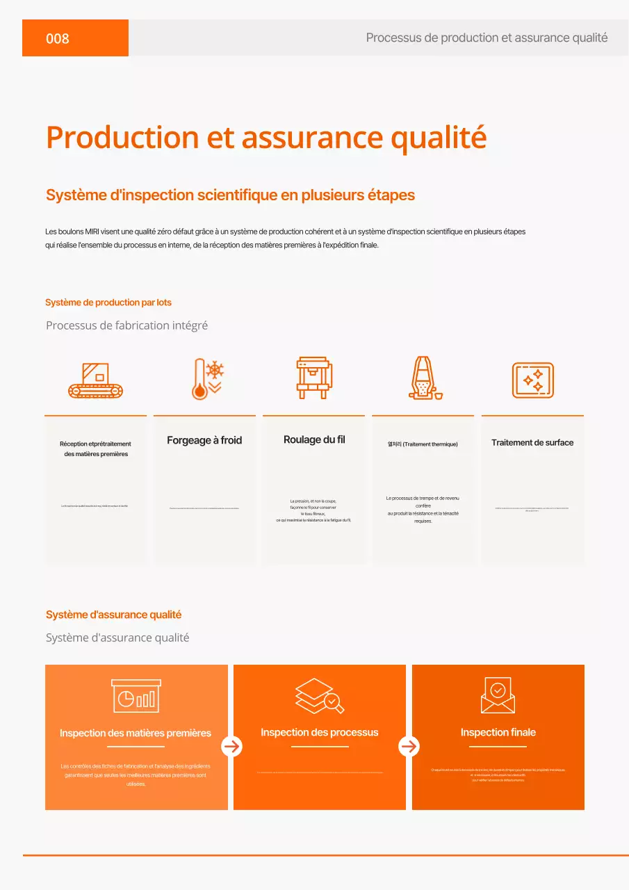 Catalogue industriel simple Orange