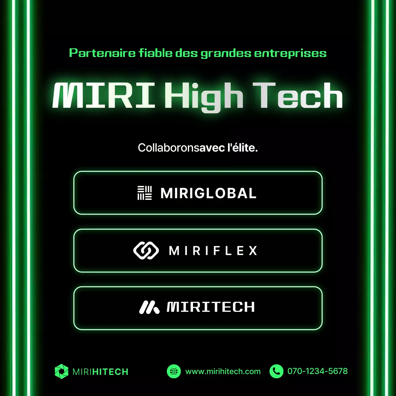 Promotion de la technologie Neon Cyber