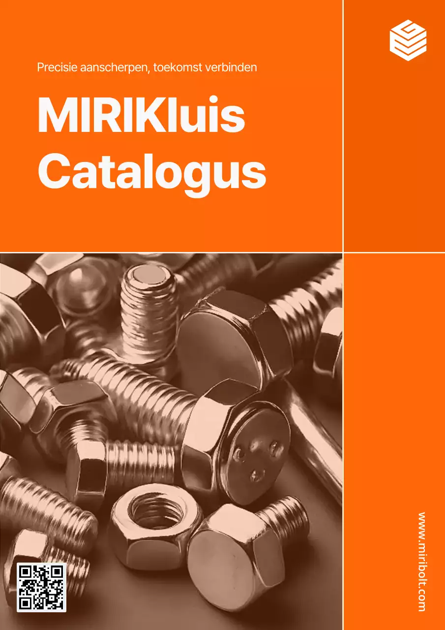 Oranje Eenvoudige Industriële Catalogus