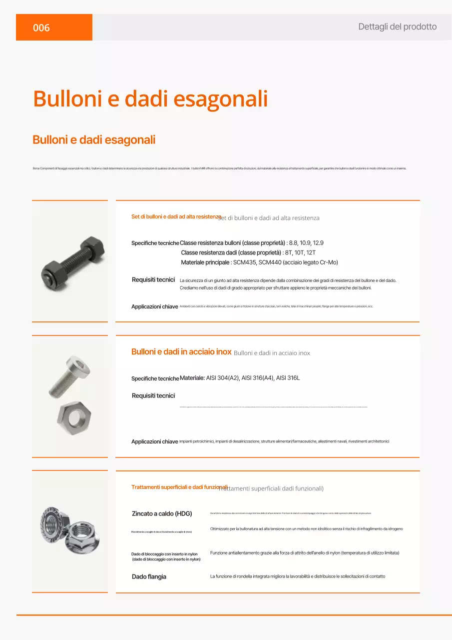 Catalogo industriale semplice arancione