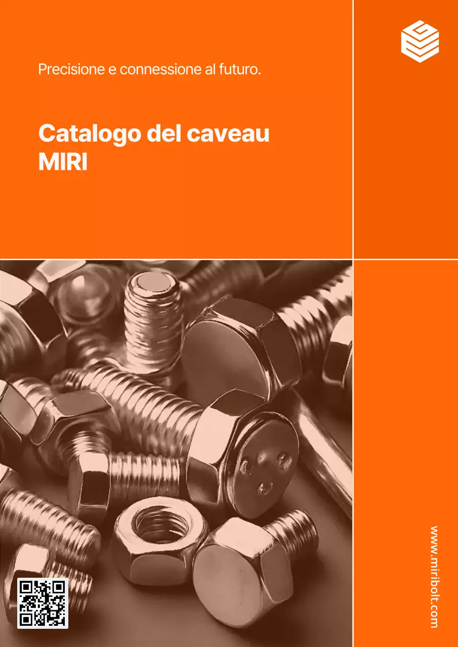 Catalogo industriale semplice arancione