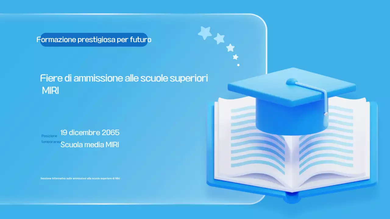 Guida alla sessione informativa sull'istruzione moderna blu