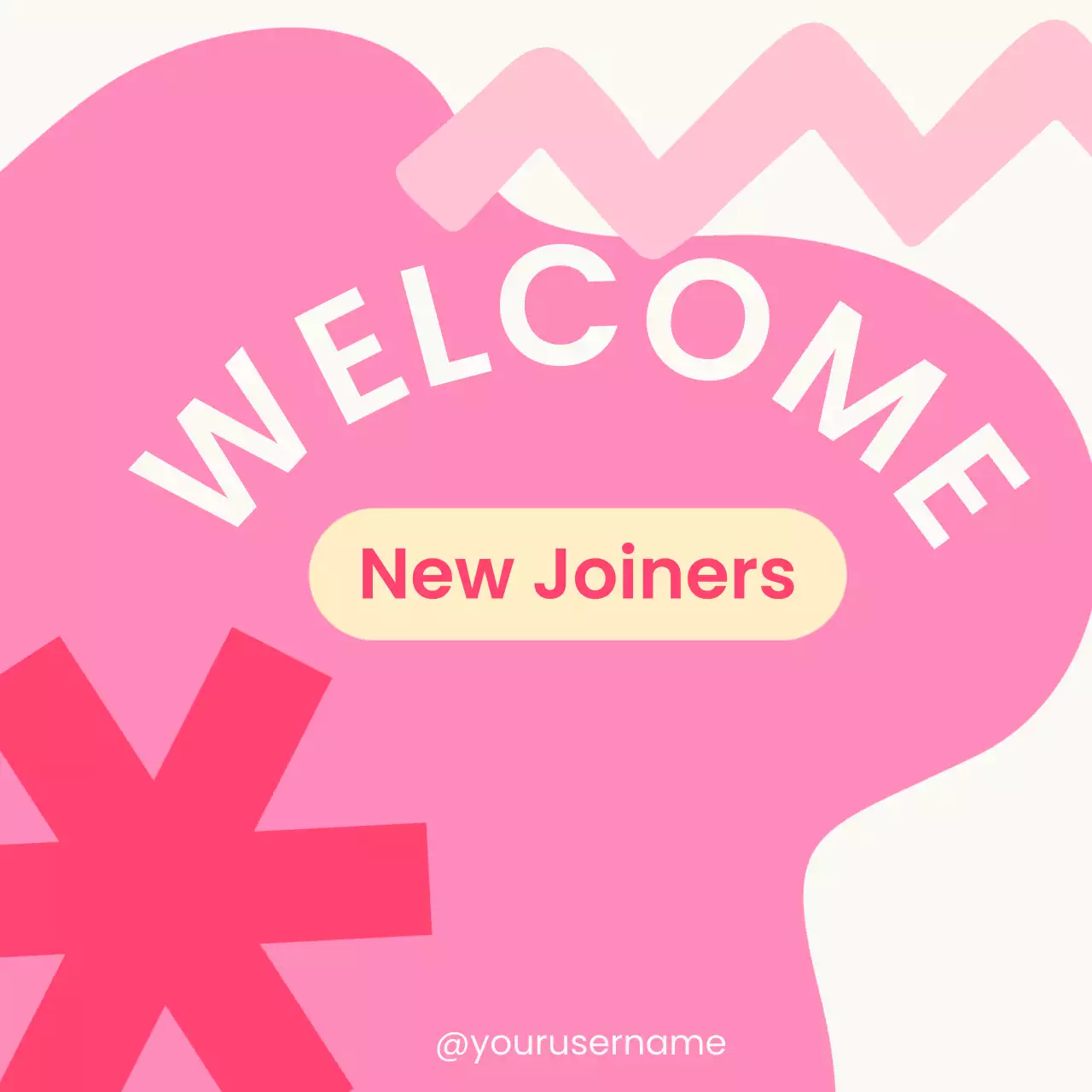 핑크 팝 환영 행사 Cute Pastel Pink Join the Club Membership