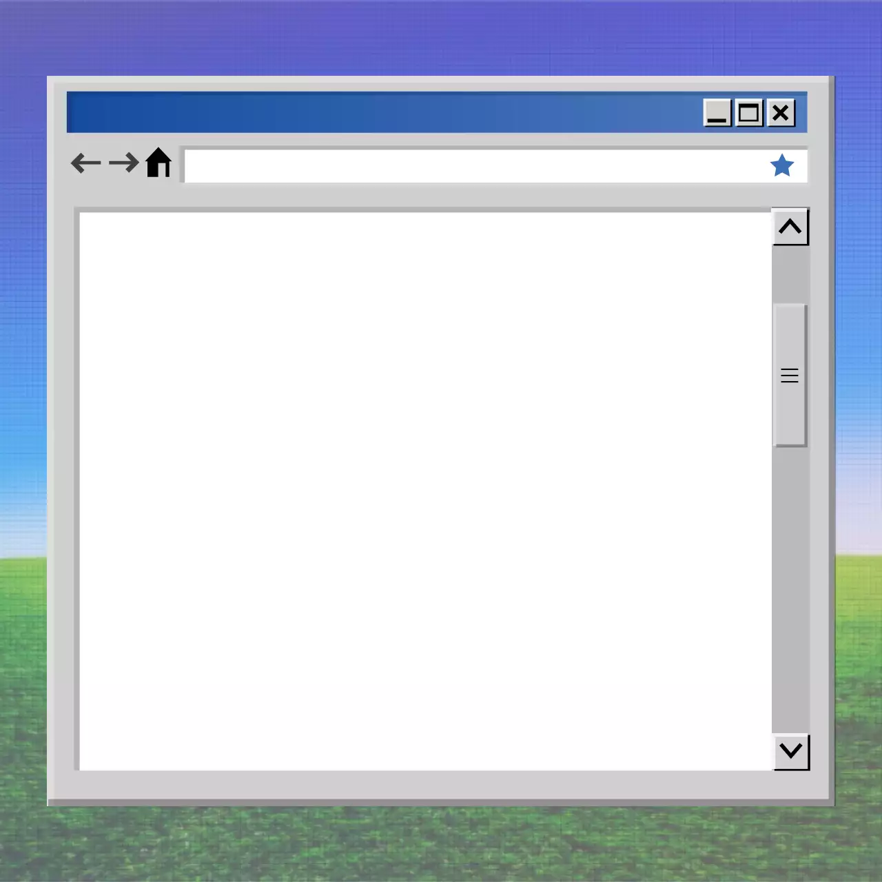 파랑 레트로 기술 광고