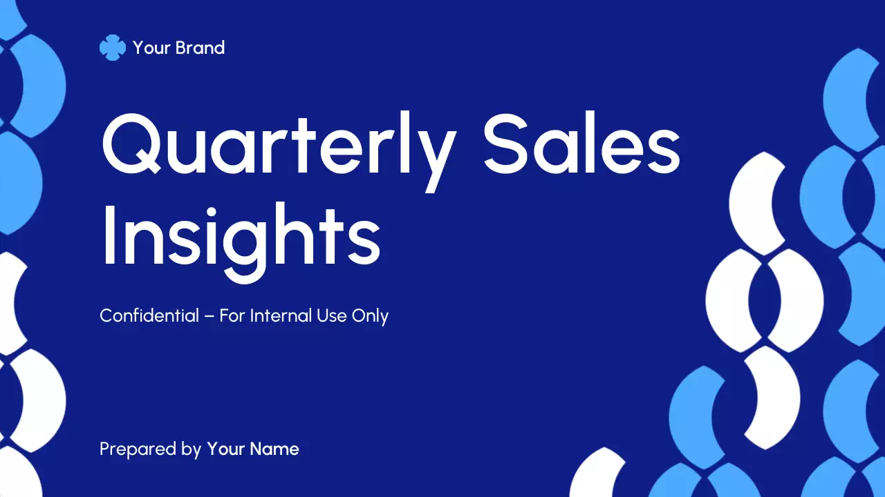 Blue Modern Sales Insights