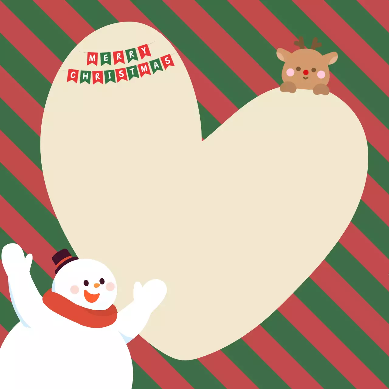 빨강 아기자기한 크리스마스 노트