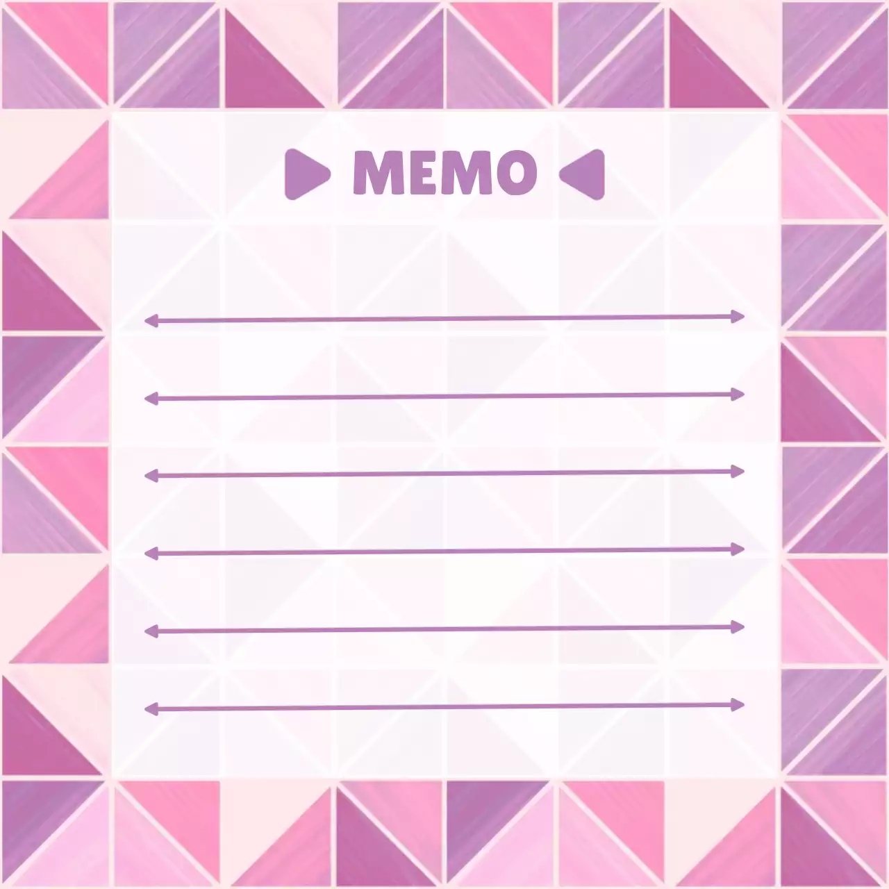연보라 기하학 세모 노트
