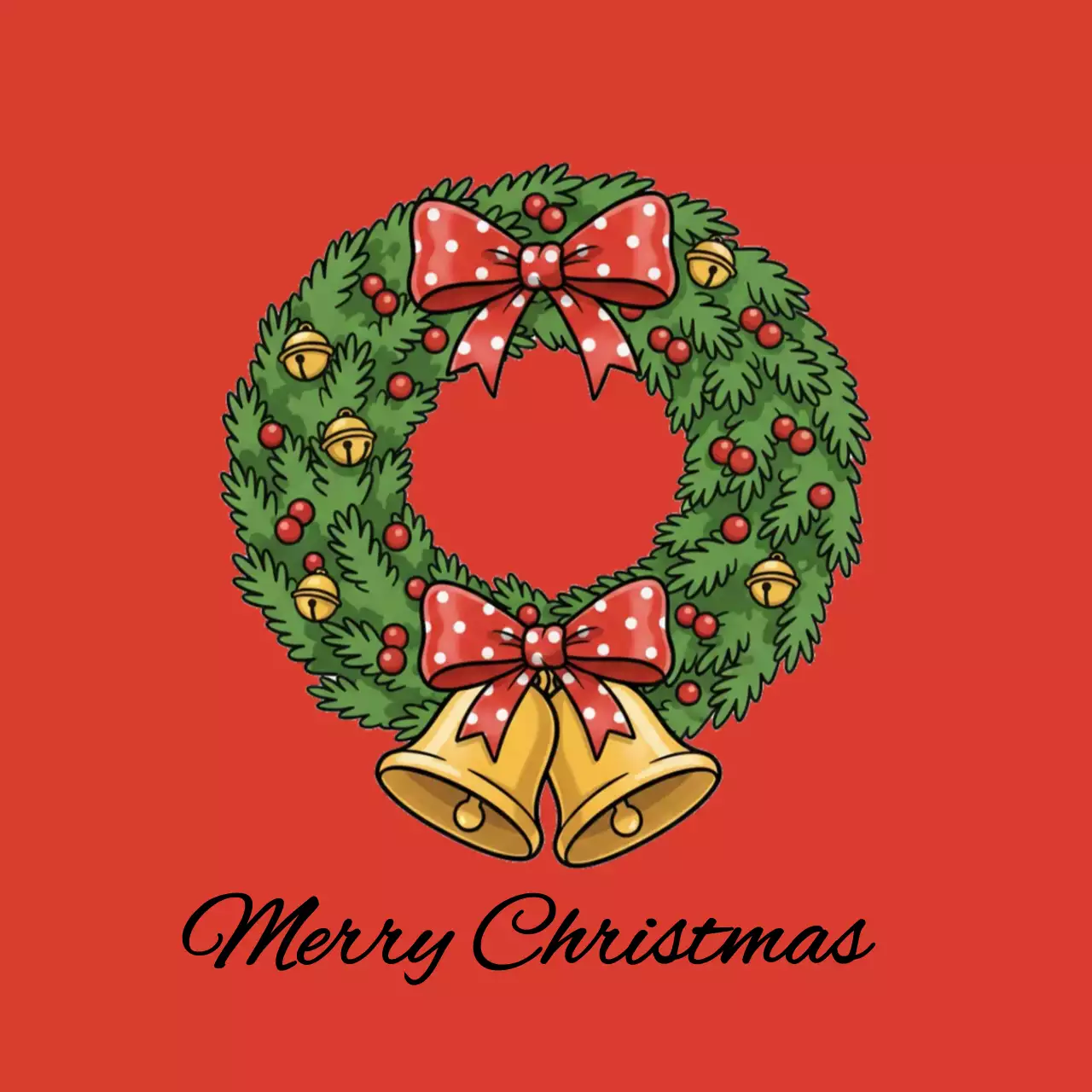 빨강 빈티지 크리스마스 파티 초대장