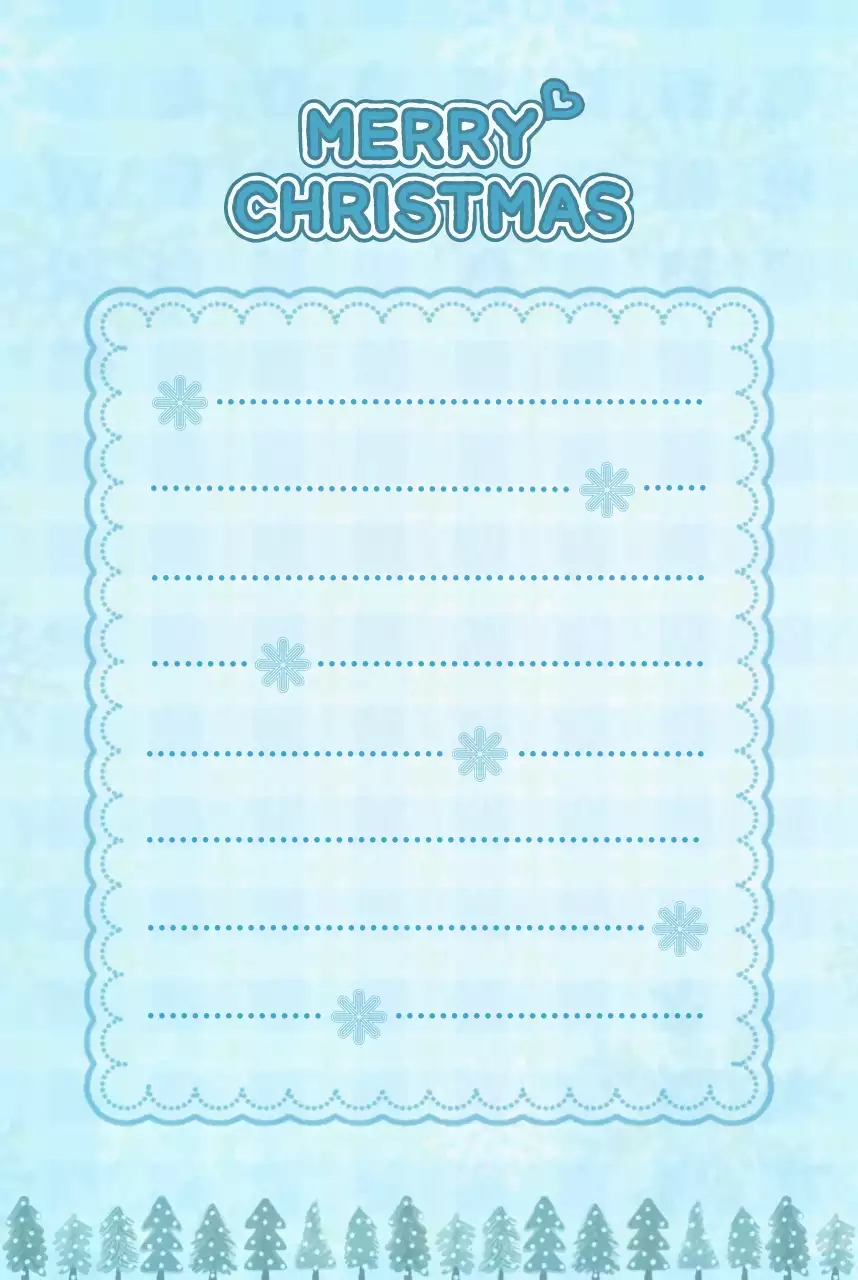 하늘색 아기자기한 크리스마스 굿즈