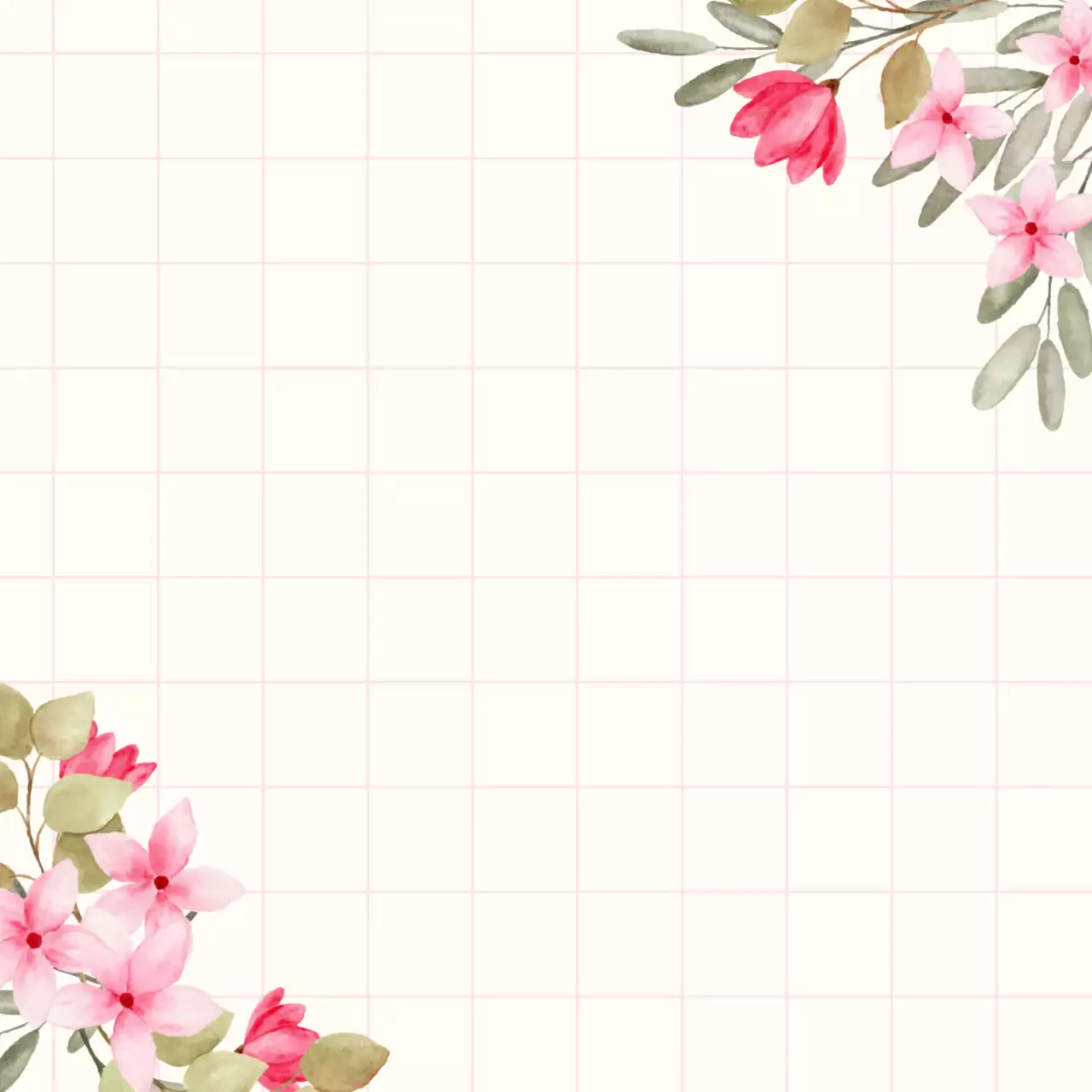 Desain alat tulis bunga merah muda