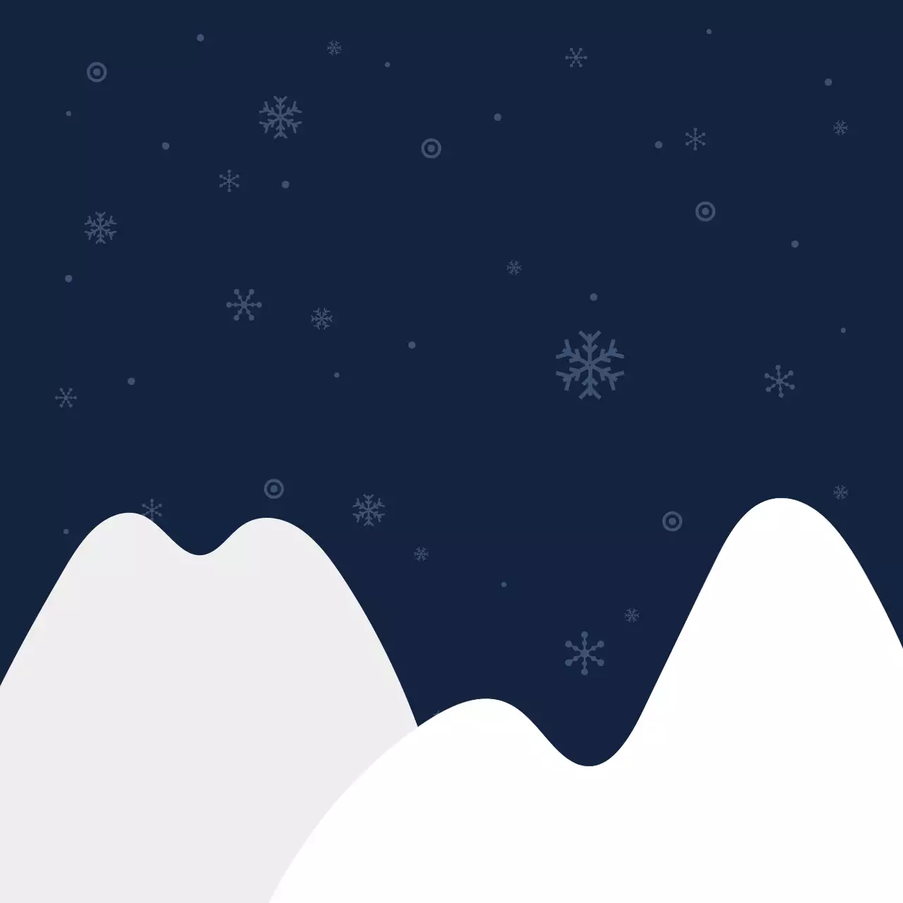 남색 심플 겨울 문구