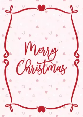Red Ribbon Christmas Greeting