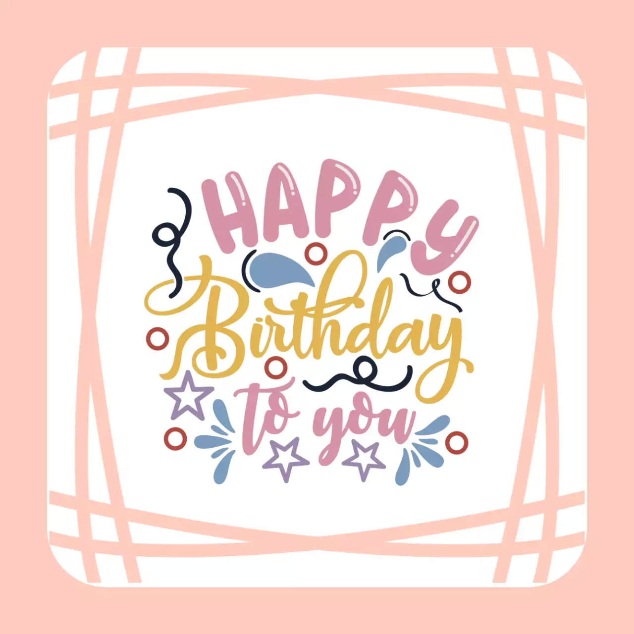 핑크 아기자기한 생일 축제