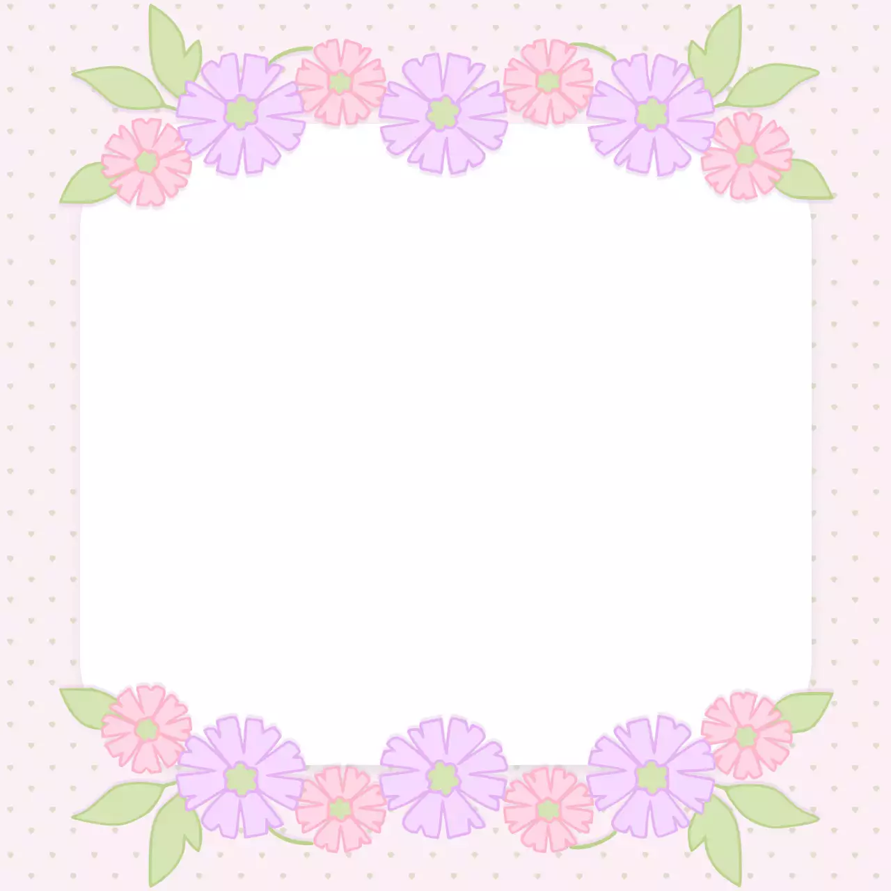 보라색의 자연 들꽃 장식 미니 노트