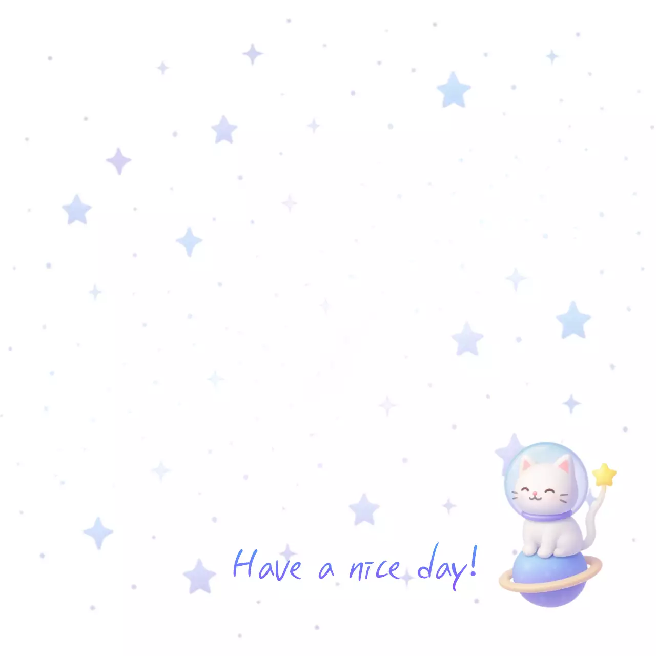 Gato Estrelado e Cartão de Cumprimentos Emocionante